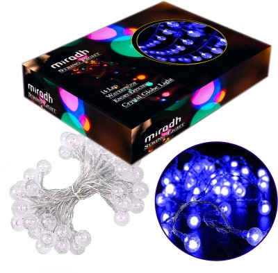 MIRADH 14 LEDs 3 m Blue Steady Ball Rice Lights(Pack of 1)