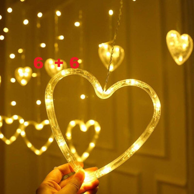 Style Homez 15 LEDs 2.5 m Yellow Steady, Flickering Heart Rice Lights(Pack of 1)