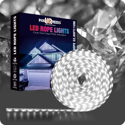 Daily Needs Shop 1200 LEDs 10 m White Steady Strip Rice Lights(Pack of 1)