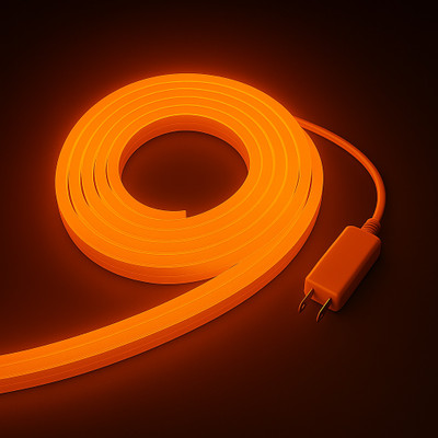 RAYVIX 600 LEDs 4 m Orange Steady Strip Rice Lights(Pack of 1)
