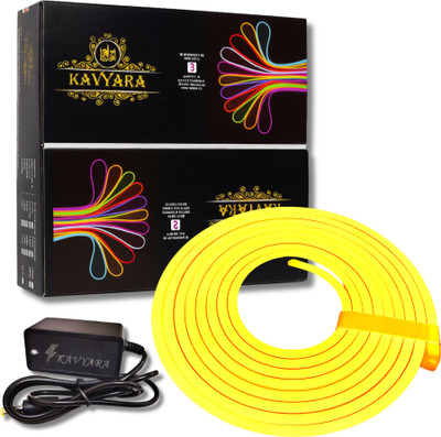 KAVYARA 600 LEDs 5 m Yellow Steady Strip Rice Lights(Pack of 1)