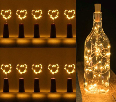 MAHI HOME DECOR 80 LEDs 1.98 m Yellow Steady String Rice Lights(Pack of 5)