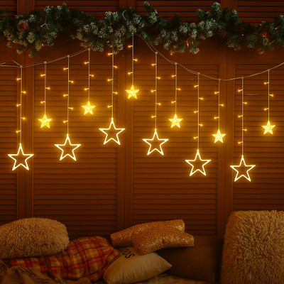 Mudgalelectricals 138 LEDs 2.5 m Gold Steady, Color Changing, Flickering Star Rice Lights(Pack of 1)
