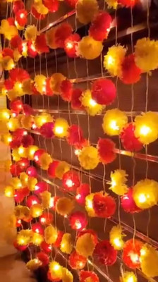 prisma collection 70 LEDs 3 m White Steady Flower Rice Lights(Pack of 6)