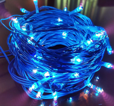 Local Charm 500 LEDs 9.14 m Blue Steady String Rice Lights(Pack of 10)