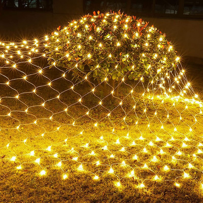Infiprises 146 LEDs 2.9 m Gold Flickering, Steady Net/Mesh Rice Lights(Pack of 1)