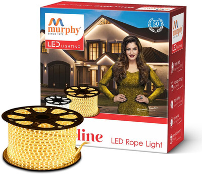 MURPHY 2400 LEDs 17.5 m Yellow Steady String Rice Lights(Pack of 1)