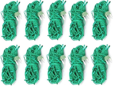 Local Charm 500 LEDs 4.06 m Green Steady String Rice Lights(Pack of 10)