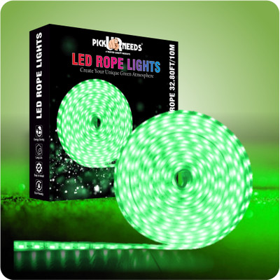 Sunaze 138 LEDs 10 m Green Color Changing Strip Rice Lights(Pack of 1)
