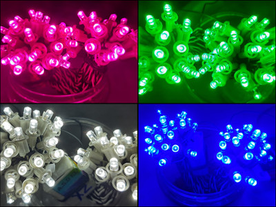 A.S.D. Electronics 200 LEDs 34.12 m White, Pink, Green, Blue Steady String Rice Lights(Pack of 4)