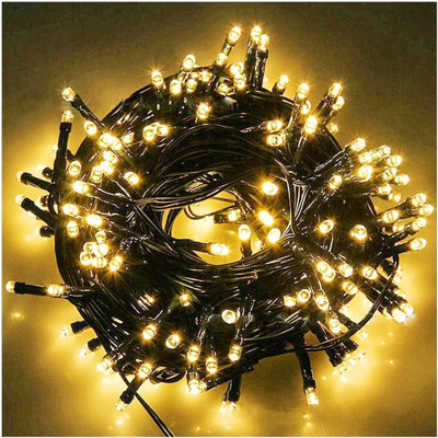 MPROW 40 LEDs 11 m Gold Steady Bulb Rice Lights(Pack of 5)