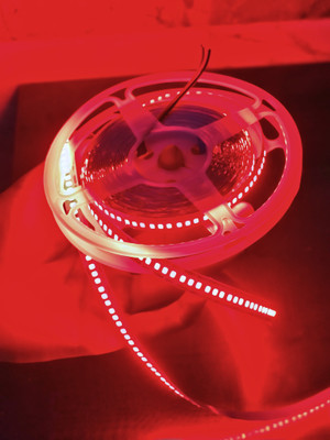 NORTIXON 120 LEDs 5 m Red Steady Strip Rice Lights(Pack of 1)