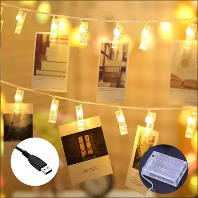 NIR JAY 16 LEDs 3.5 m Yellow Steady String Rice Lights(Pack of 1)