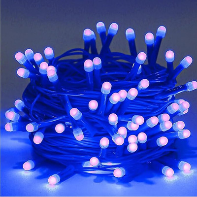 PriPra 40 LEDs 15 m Blue Steady Ball Rice Lights(Pack of 1)