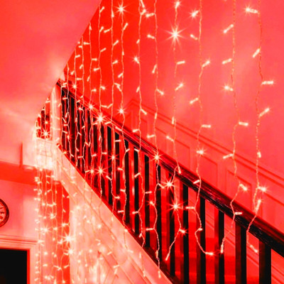 Telca 26 LEDs 11.69 m Red Steady Bulb Rice Lights(Pack of 1)