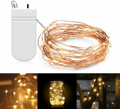 XERGY 20 LEDs 2 m Yellow Steady String Rice Lights(Pack of 1)