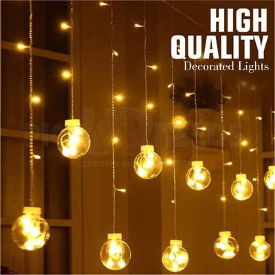 Pick Ur Needs 138 LEDs 10 m Beige Flickering Ball Rice Lights(Pack of 1)
