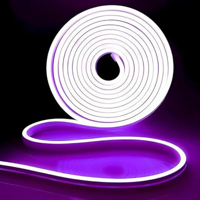 Golden Fox 600 LEDs 5 m Purple Steady Strip Rice Lights(Pack of 1)