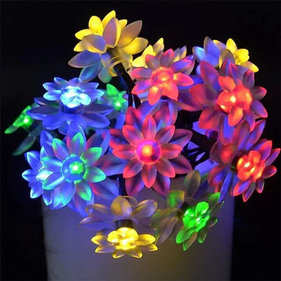 The Purple Tree 16 LEDs 3 m Multicolor Flickering, Steady Flower Rice Lights(Pack of 1)