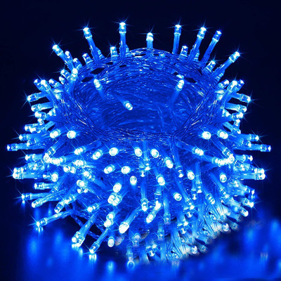 Lexton 40 LEDs 10 m Blue Steady, Flickering String Rice Lights(Pack of 2)