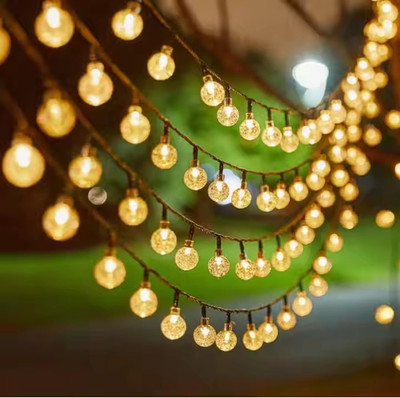 Whandly 14 LEDs 3 m White, Yellow Steady Ball Rice Lights(Pack of 1)