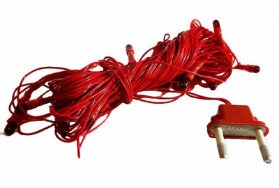 Local Charm 500 LEDs 9.14 m Red Steady String Rice Lights(Pack of 10)