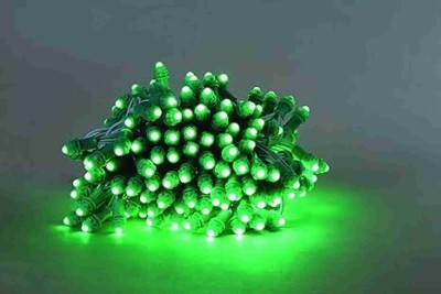 AALOCC 50 LEDs 6 m Green Color Changing, Flickering, Steady Bulb Rice Lights(Pack of 4)