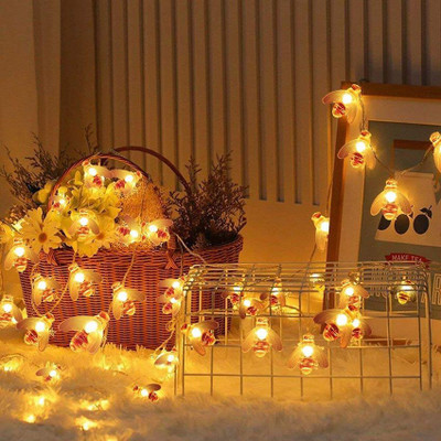 WunderVoX 16 LEDs 2.43 m Orange Steady String Rice Lights(Pack of 1)