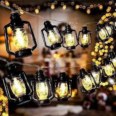 JSK 14 LEDs 4 m Yellow Steady Lantern Rice Lights(Pack of 1)