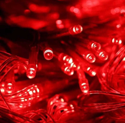 CANDLE 40 LEDs 11 m Red Steady String Rice Lights(Pack of 1)