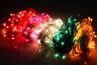Local Charm 250 LEDs 4.06 m Multicolor Steady String Rice Lights(Pack of 10)