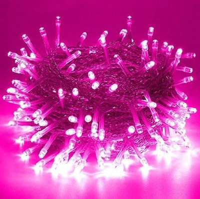 Shinjai 56 LEDs 17 m Pink Steady Ball Rice Lights(Pack of 1)
