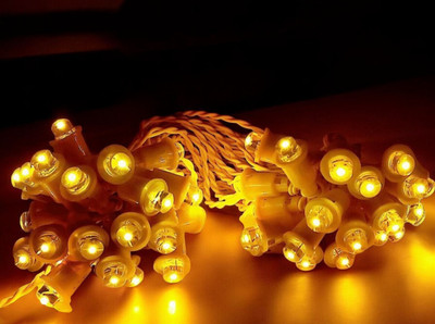 Shiv Shankar Sells 50 LEDs 10 m Yellow Steady Bulb Rice Lights(Pack of 1)