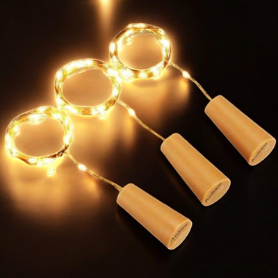 spark world 20 LEDs 1.98 m Yellow Steady Ball Rice Lights(Pack of 1)