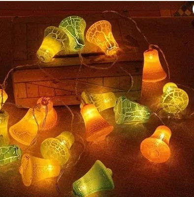 JSK 14 LEDs 4 m Multicolor Color Changing Bell Rice Lights(Pack of 1)