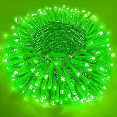 Kingdom 94 LEDs 22 m Green Steady String Rice Lights(Pack of 1)