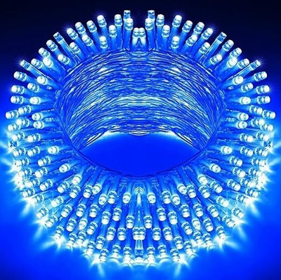 flow light 30 LEDs 10 m Blue Steady Water Drop Rice Lights(Pack of 1)