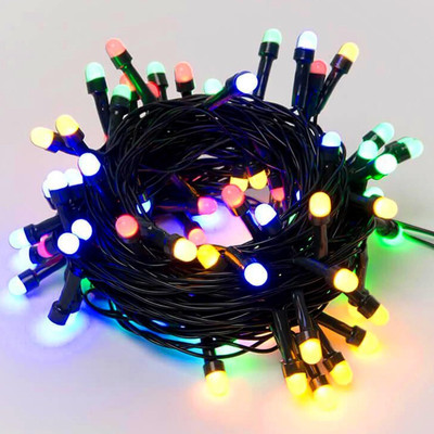 NEERUSSTORE 56 LEDs 19 m Multicolor Steady Ball Rice Lights(Pack of 1)
