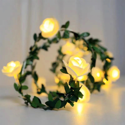 Weargin 10 LEDs 2 m Yellow Steady Leaf Rice Lights(Pack of 1)