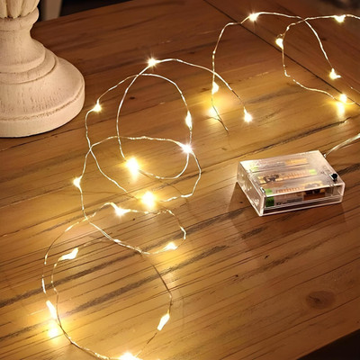 wtc 100 LEDs 10 m White Steady String Rice Lights(Pack of 1)