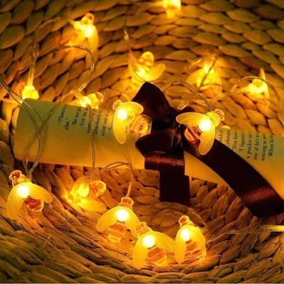 Khan Saar 30 LEDs 3 m Gold Steady Animal Rice Lights(Pack of 1)