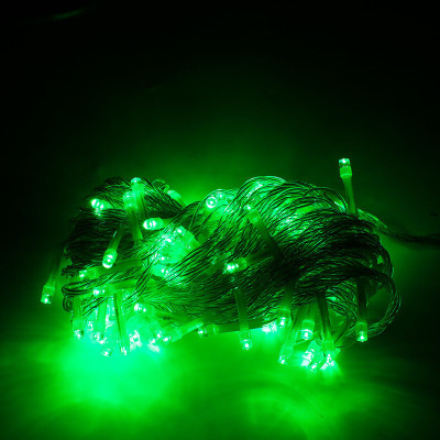 WBD 14 LEDs 5 m Green Steady Bulb Rice Lights(Pack of 1)