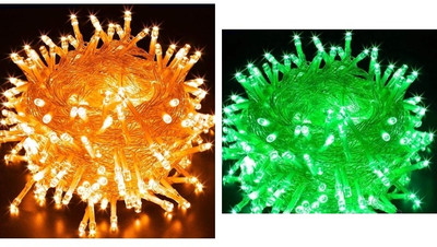 NEERUSSTORE 36 LEDs 12 m Multicolor Steady Ball Rice Lights(Pack of 2)