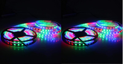 CANDLE 260 LEDs 6 M Multicolor Steady Strip Rice Lights(Pack of 2)