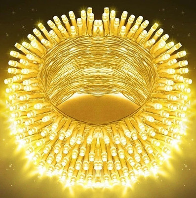 PKG 40 LEDs 11 m Yellow Steady Bulb Rice Lights(Pack of 1)