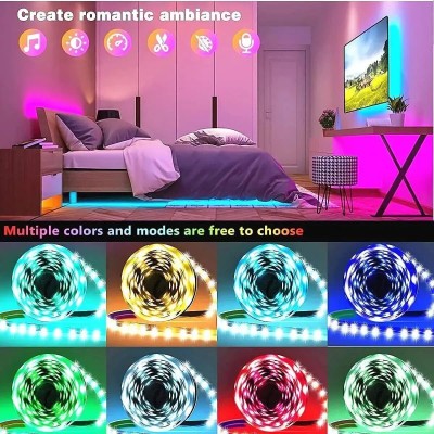 Refulgix 60 LEDs 2 m Multicolor Color Changing Strip Rice Lights(Pack of 1)