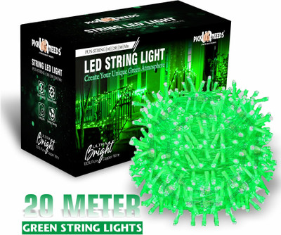 Make Ur Wish 60 LEDs 20 m Green Steady String Rice Lights(Pack of 1)