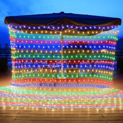 Infiprises 144 LEDs 3 m Multicolor Steady Net/Mesh Rice Lights(Pack of 1)