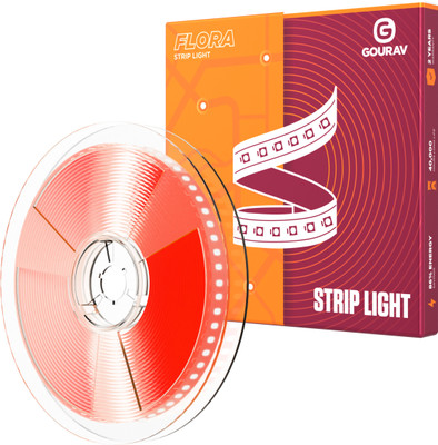 GOURAV 1200 LEDs 5 m Red Steady Strip Rice Lights(Pack of 1)