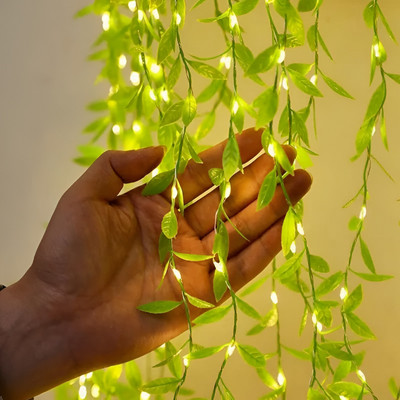 Nestella 200 LEDs 3 m Yellow Flickering Leaf Rice Lights(Pack of 1)